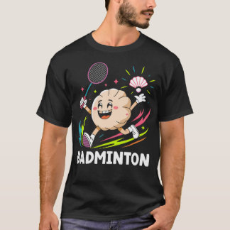 Dumplings spielen Badminton Essstäbchen Wrap Küche T-Shirt