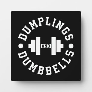 Dumplings und Dumbells - Kuscheln - Funny Novelty Fotoplatte