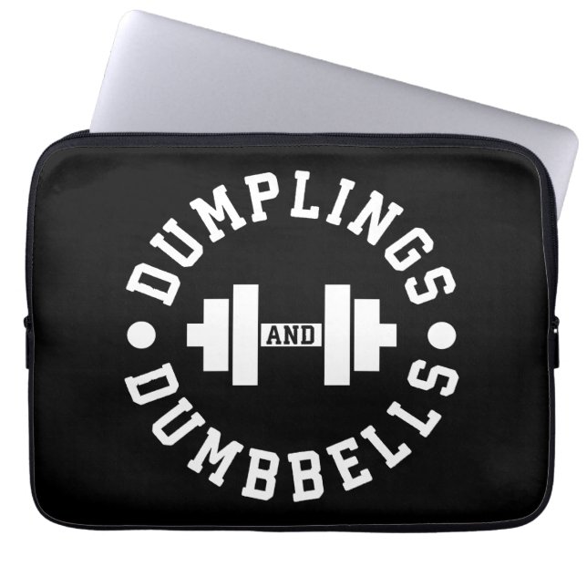 Dumplings und Dumbells - Kuscheln - Funny Novelty Laptopschutzhülle (Vorderseite)