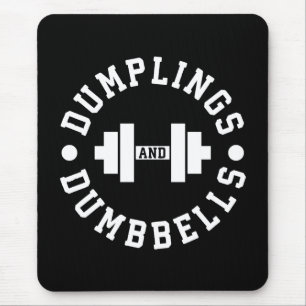 Dumplings und Dumbells - Kuscheln - Funny Novelty Mousepad
