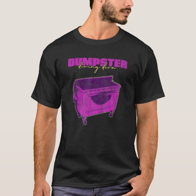 Dumpster Diva Garage Shopper Thrifty Diva 1 T-Shirt (Vorderseite)