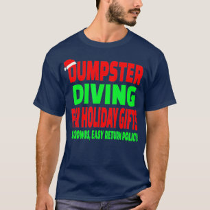 Dumpster Diving Weihnachts-Weihnachtsmannmütze T-Shirt