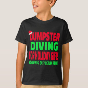 Dumpster Diving Weihnachts-Weihnachtsmannmütze T-Shirt
