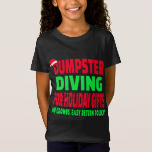 Dumpster Diving Weihnachts-Weihnachtsmannmütze T-Shirt