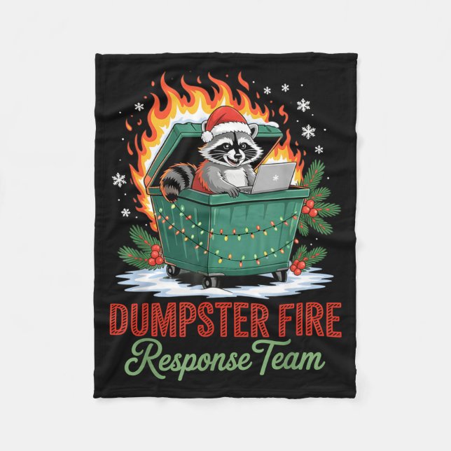 Dumpster Fire Resnse Team Leader Christmas  Fleecedecke (Vorderseite)