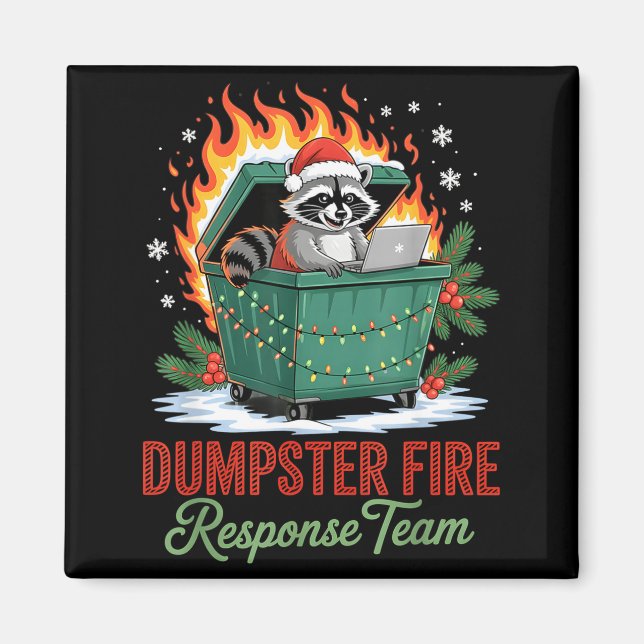 Dumpster Fire Resnse Team Leader Christmas  Magnet (Vorne)