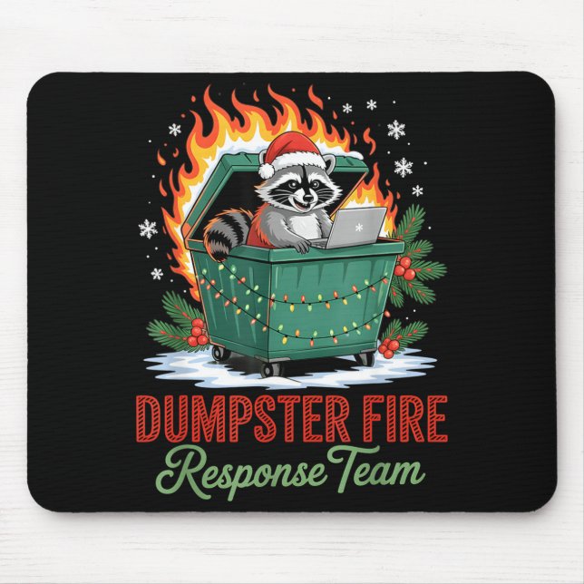 Dumpster Fire Resnse Team Leader Christmas  Mousepad (Vorne)
