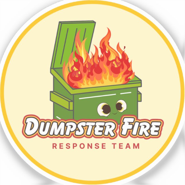 Dumpster Fire Response Team Aufkleber (Vorderseite)