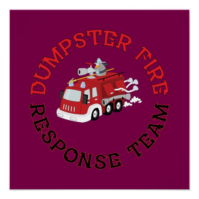 Dumpster Fire Response Team Poster (Vorderseite)