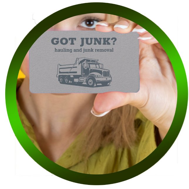 Dumpster Service Hauling Visitenkarte (Dumpster Service Business Cards)