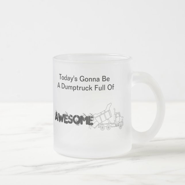 Dumptruck voll von fantastischem mattglastasse (Rechts)