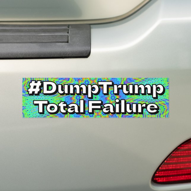 #DumpTrump Total Failure Autoaufkleber (Auf Auto)