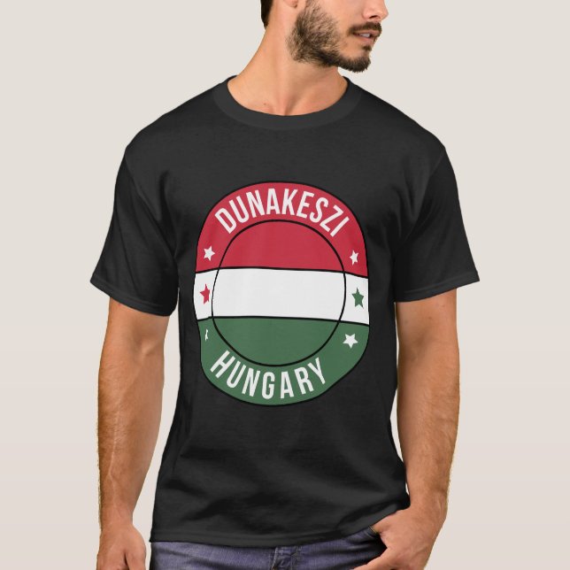 Dunakeszi, Ungarn Stadt T-Shirt (Vorderseite)