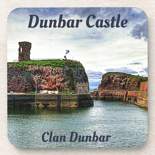 Dunbar Castle - Clan Dunbar Getränkeuntersetzer (Vorderseite)