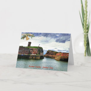 Dunbar Castle - Clan Dunbar Holly Christmas Card Feiertagskarte