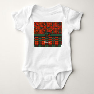 Dunbar Clan karierter schottischer Tartan Baby Strampler