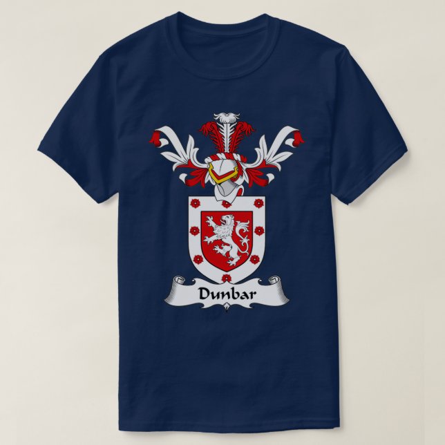 Dunbar Coat of Arms Familienwappen T-Shirt (Design vorne)