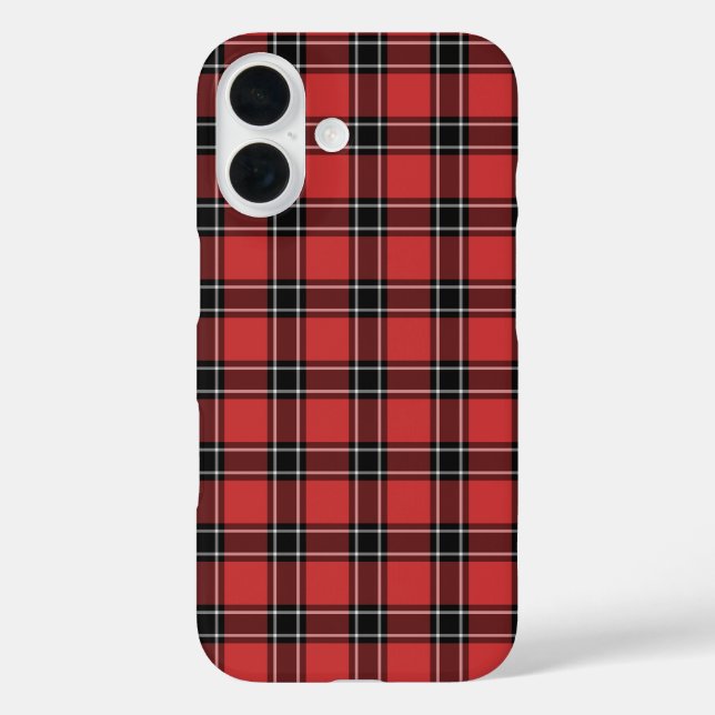 Dunbar District Tartan Red Scottish Kariert Case-Mate iPhone Hülle (Rückseite)