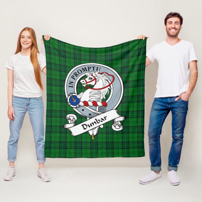 Dunbar Junting Clan Abzeichen Tartan Kariert Fleecedecke (Beispiel)