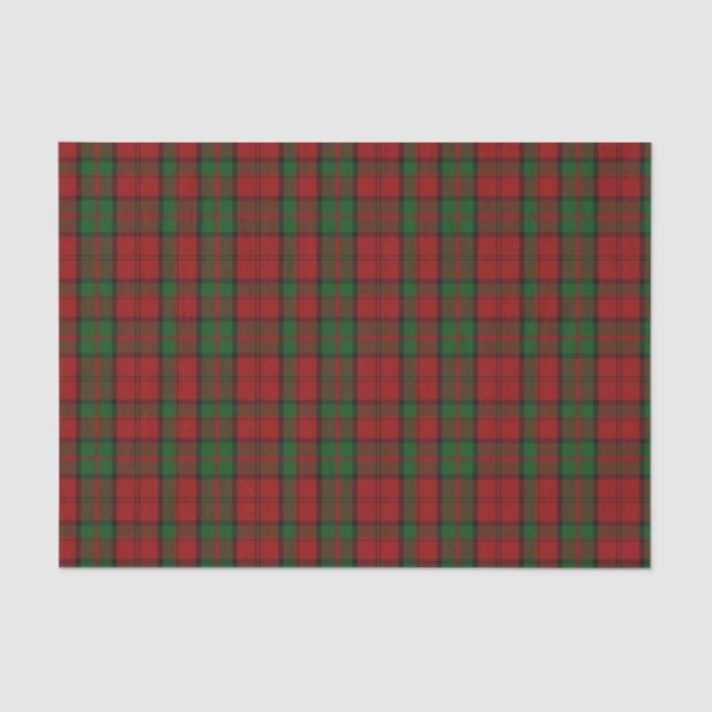 Dunbar Tartan-kariertes Seidenpapier (Vorderseite)