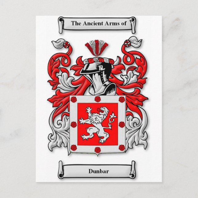 Dunbar-Wappen Postkarte (Vorderseite)