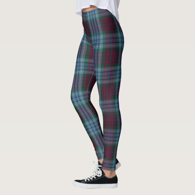 Dunbroch Lila Blue Tartan Leggings (Links)