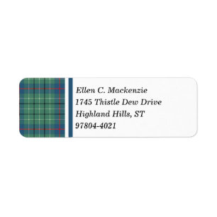 Duncan-Clanhellgrüner und blauer alter Tartan