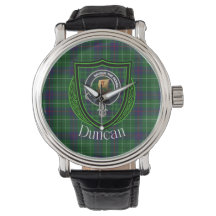 Duncan schottischer Clan-Tartan und Wappen
