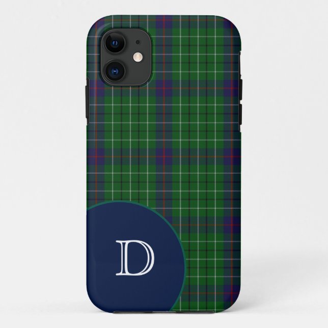 Duncan Tartan Kariert Monogram iPhone 5S Case (Rückseite)