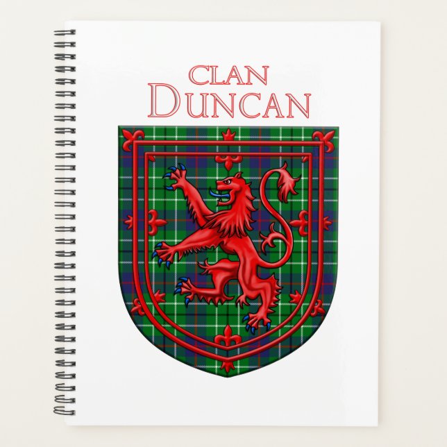 Duncan Tartan Scottish Kariert Lion Rampant Planer (Vorderseite)