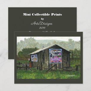 Duncans Mills Barn Mini Collectible Prints Postkarte