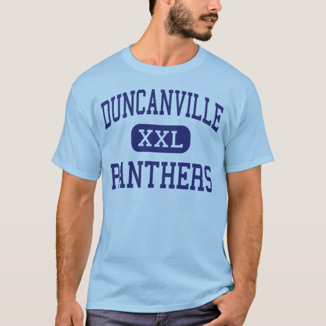 Duncanville - Panther - hoch - Duncanville Texas T-Shirt (Vorderseite)