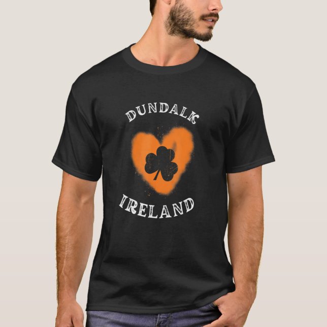 DUNDALK Shamrock Gaelic Football and Hurling Vinta T-Shirt (Vorderseite)