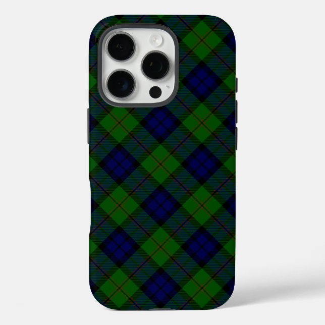 Dundas Tartan Blau kariert Case-Mate iPhone Hülle (Rückseite)