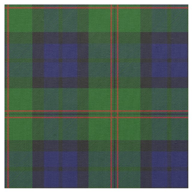 Dundas Tartan-Druck Stoff (Nahaufnahme)
