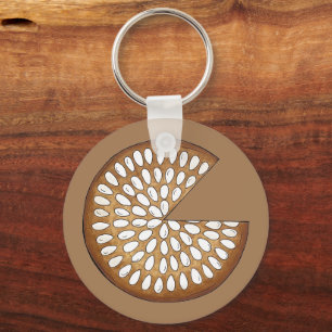 Dundee Cake Scotland Scottish Food Fruchtkuchen Schlüsselanhänger