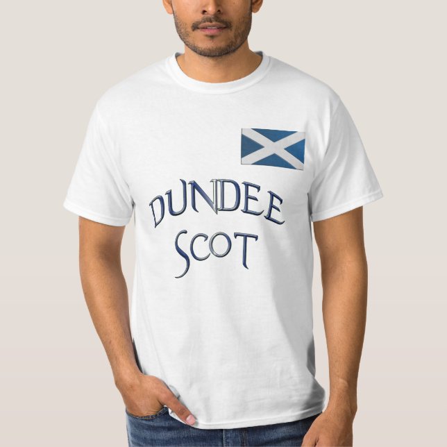 Dundee FLAG VON SCOTLAND Patriotischer T - Shirt (Vorderseite)