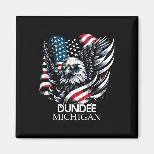 Dundee Michigan 4. Juli USA Amerikanische Flagge Magnet