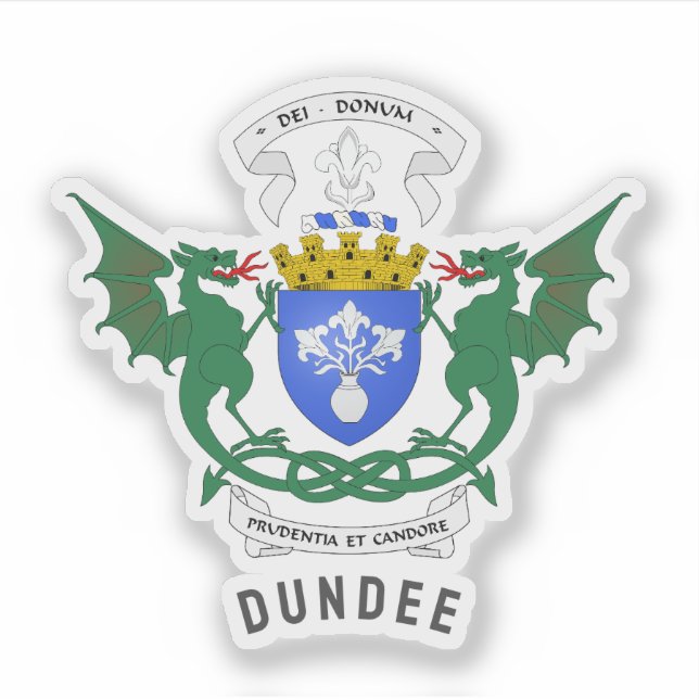 Dundee - Schottland - Wappen Aufkleber (Vorderseite)