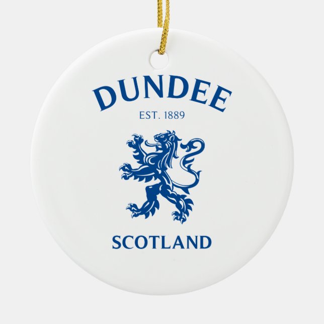 DUNDEE Scotland Keramik Ornament (Vorne)