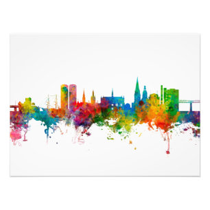 Dundee Scotland Skyline Fotodruck