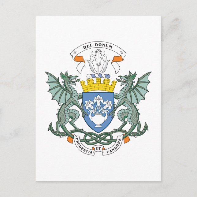 Dundee-Wappen Postkarte (Vorderseite)