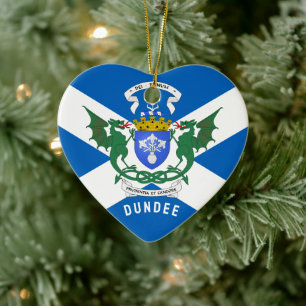 Dundee-Wappen / St. Andrew's Cross Hintergrund Keramik Ornament