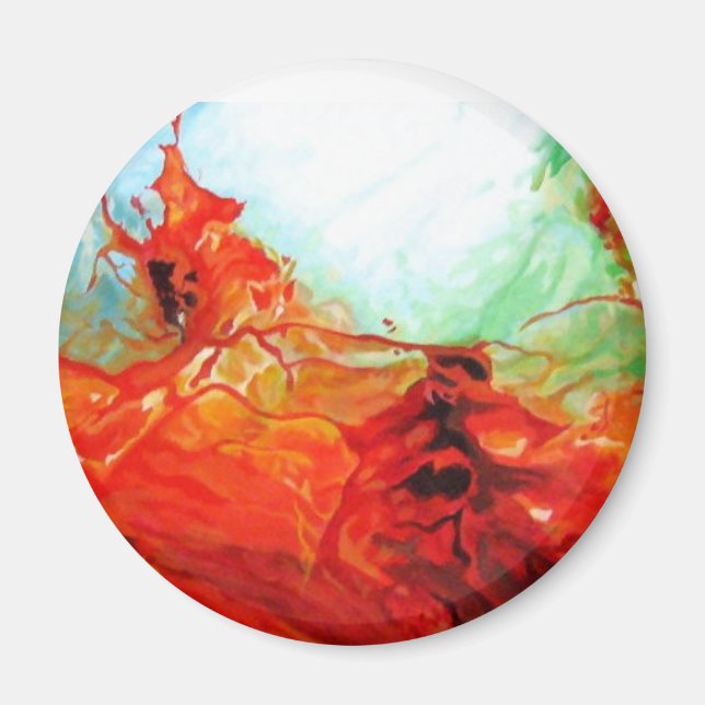 Dune Art - Original Abstrakt Art Decoration Modern Magnet (Vorne)