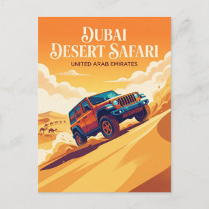 Dune Bashing und Wüsten-Safari Postkarte