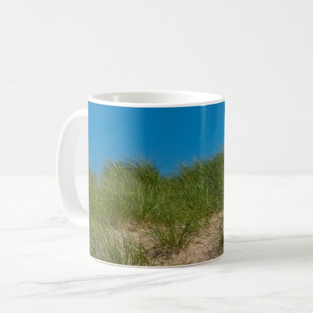 Düne und Haferkaffee Tasse (Vorderseite Links)