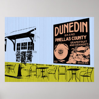 Dunedin, Kunstwerke von Florida - touristische Fot Poster