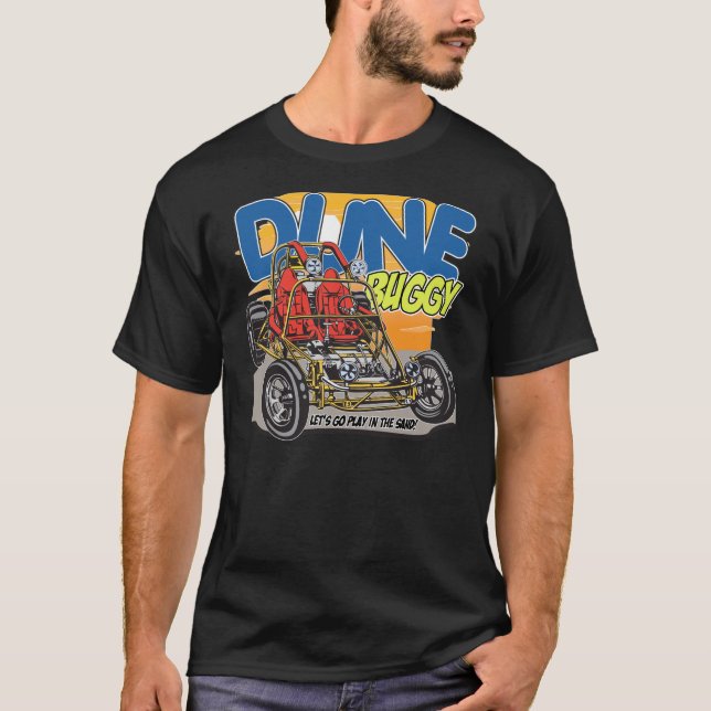 Dünen-Buggy-Spiel im Sand T-Shirt (Vorderseite)