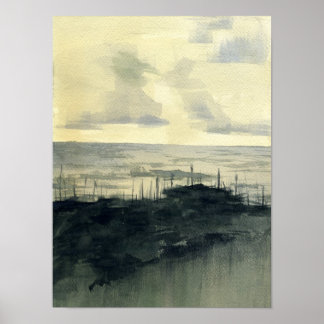 Dünen nach dem Sturm Poster