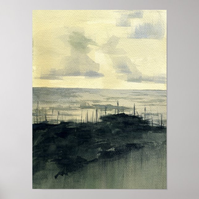 Dünen nach dem Sturm Poster (Vorne)